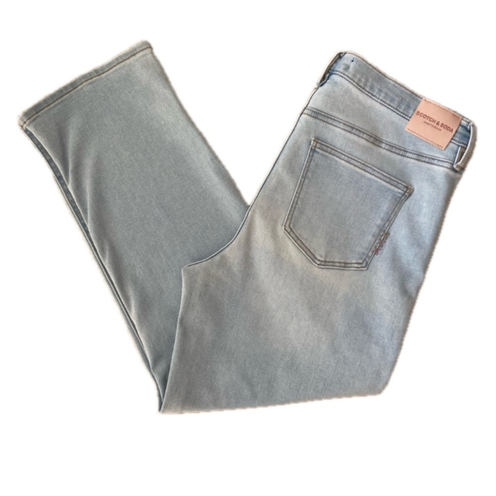Scotch & Soda Light Blue Straight Leg Jeans